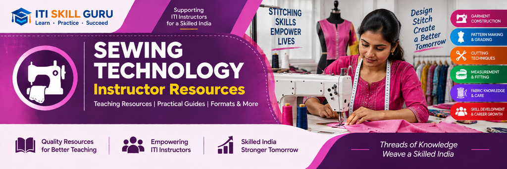 Sewing Technology instructor resources and practical teaching materials

