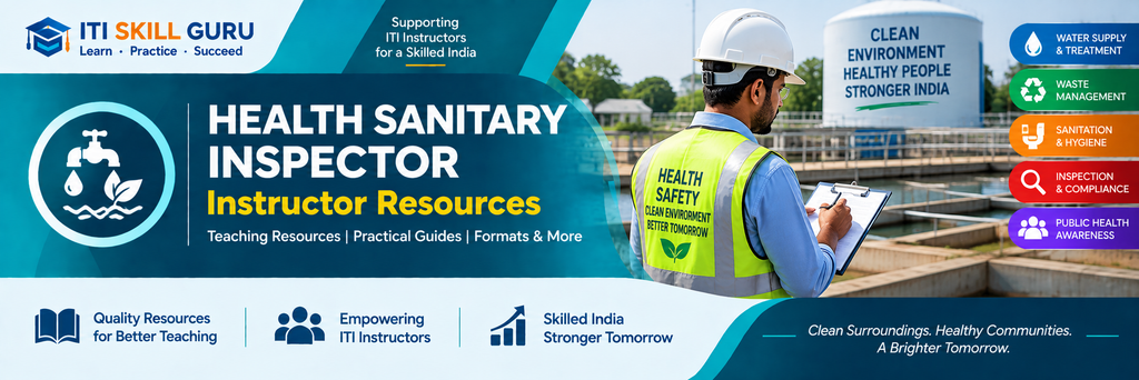 Health Sanitary Inspector instructor resources and practical teaching materials