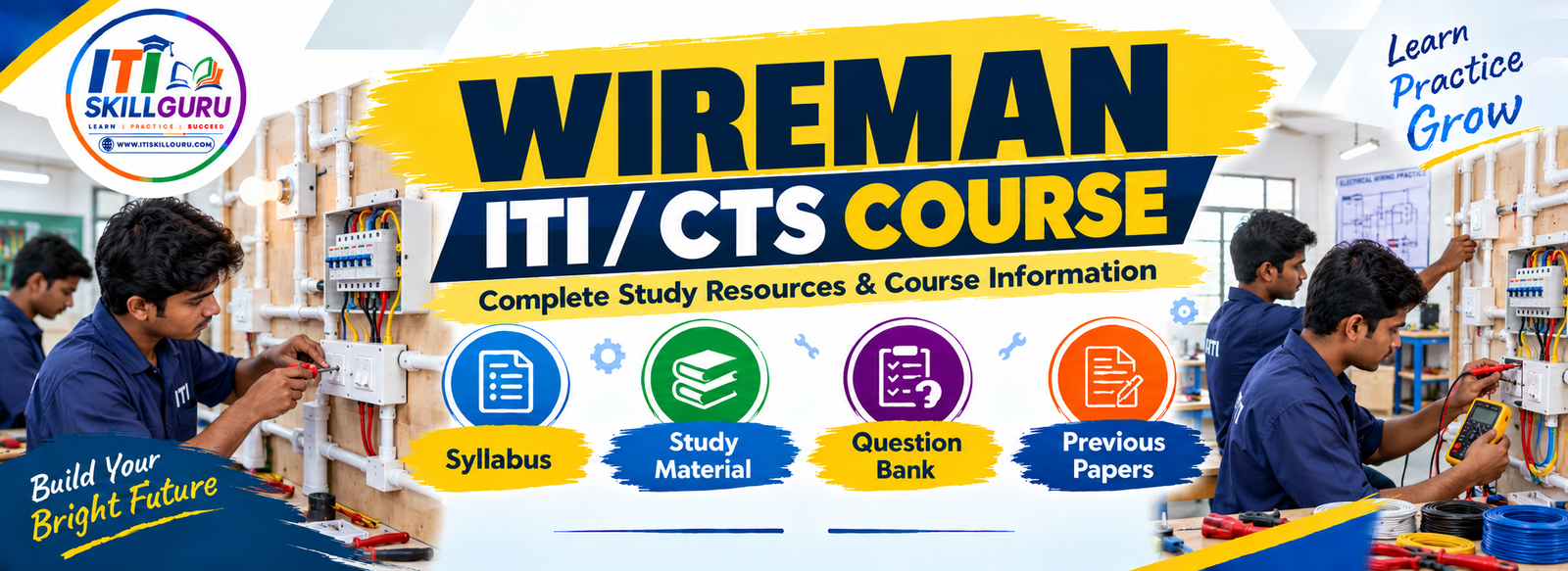 Wireman ITI CTS course and electrical wiring training resources banner