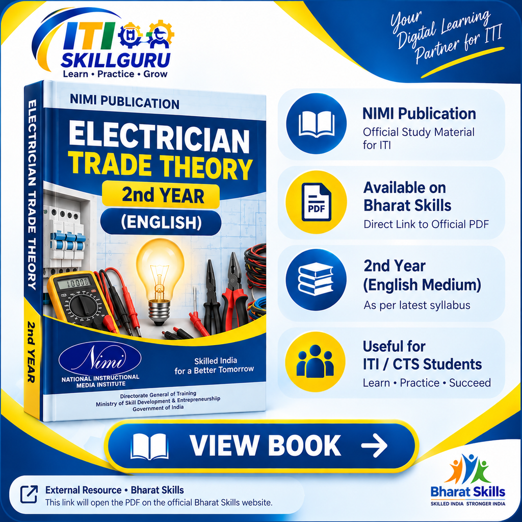 Electrician Trade Theory 2nd Year English - NIMI book available on Bharat Skills